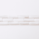 Natural White Shell 4×13mm Cylinder Polished