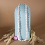 Natural White Shell 8mm Lentil Polished