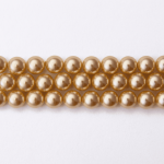 Synthetic Gold Pearl 8mm Round Polished