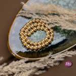 Synthetic Gold Pearl 8mm Round Polished - Image 2