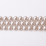 Synthetic White Pearl 8mm Round Polished