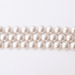 Synthetic White Pearl 7mm Round Polished