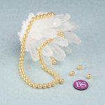 Synthetic Gold Pearl 6mm Round Polished - Image 2