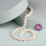 Natural White Pearl 8×9mm Button - Image 2