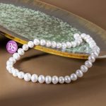 Natural White Pearl 9×10mm Button - Image 2