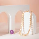 Natural Peach Pearl 7×10mm Oval - Image 2