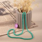 Matte Green Blue Czech Crystal 3×4mm Lentil Faceted - Image 2