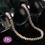 Shiny Cream Czech Crystal 5×6mm Lentil Faceted - Image 2