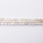 Natural White Shell 3×5mm Cylinder Polished