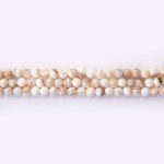 Natural White Shell 5mm Round Polished