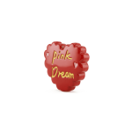 Red Dreamy Heart Enamel Jewelry Beads - 14×16mm - Image 2