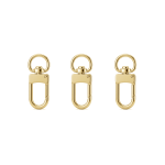 Swivel keychain Clasp - 12×32mm 18K Gold Plated