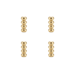 Linked Ball Spacer Bead - 3×8mm 18K Gold Plated