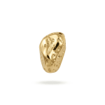 Hammered Baroque Nugget Bead - 9×14mm 18K Gold Plated - Image 2